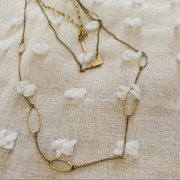 Lucky brand lucky layers 3 in 1 necklace gold NWT - Picture 3 of 5